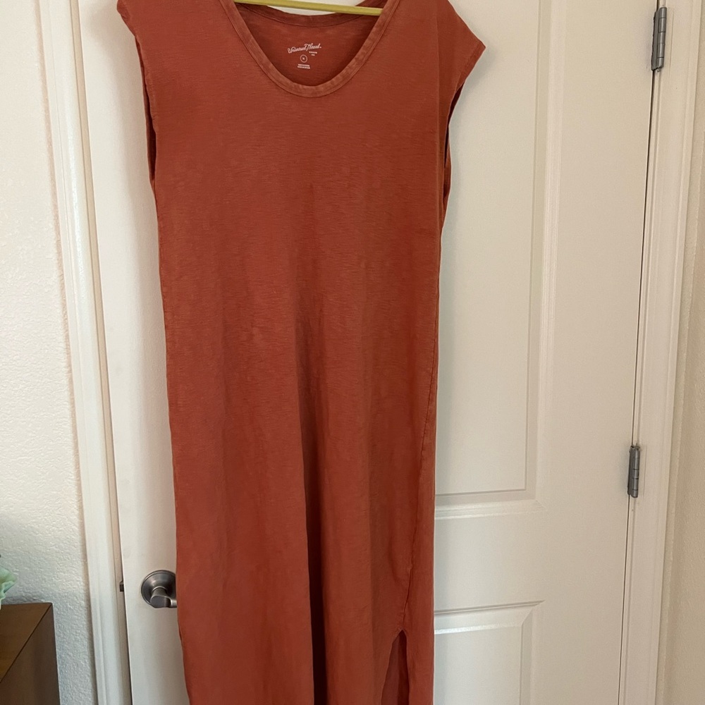Orange maxi dress